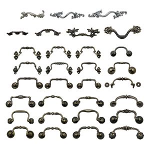 European Style Zinc Alloy <b>Cabinet</b> Handle Bar Shape Double Hole Durable Drawer Furniture Handle - Product Image 5