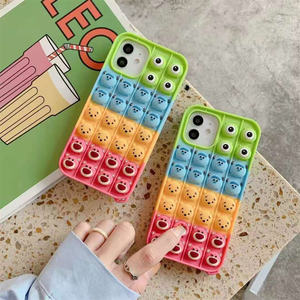 Coque de téléphone anti-stress à bulles, coque de téléphone mignonne à bulles qui éclatent pour téléphone <span class=keywords><strong>12</strong></span> 11 Pro Max - Product Image 3