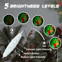 Enseigne néon LED dimmable en forme de chaussette de Noël, cloche de Noël et sapin, éclairage néon LED personnalisé, écran d'affichage électronique, cadeau