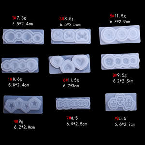 Cristal Arc Couronne Coeur Étoiles Shell Nail Art Moule En Silicone Manucure Résine Bijoux Coulée Moules - Product Image 3