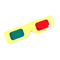Promosyon hediye tek kullanımlık kağıt güneş tutulması gözlük özel tam renkli künye kağıt Anaglyph 3d film gözlük