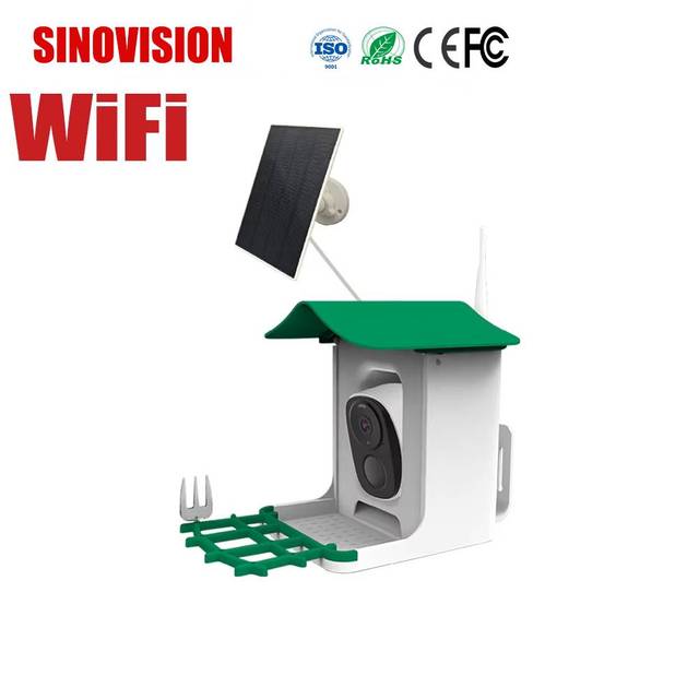 Factory Direct OEM ODM Solar WiFi Bird Feeder Camera 3MP AI Bird Recognition PIR Alarm Low Power Wholesale