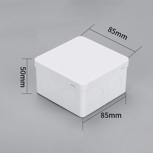 <span class=keywords><strong>RART</strong></span> 85x85x50mm IP55 Trou pré-percé ABS Boîtier électronique extérieur en plastique Boîtier de jonction électrique étanche carré - Product Image 2