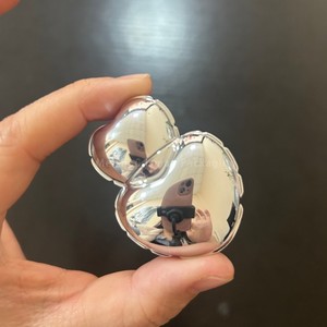 ISMAN - Envase de Brillo Labial en Forma de Corazón para Niños, Color Plateado Degradado a Rosa, Tubo de Envase Cosmético con Aplicador, 7 ml - Product Image 4