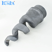 Buse de pulvérisation spirale en carbure de silicium KUMEA Ant Clog, résistante à la corrosion, buse à cône plein en SiC pour la suppression de la poussière par épurateur humide