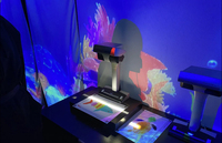 Système de projecteur interactif pour enfants, dessin magique, éducation AR, 2 joueurs, jeux de dessin pour enfants, Projection murale Interactive