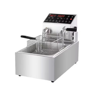 Nouvelle friteuse électrique commerciale à levage automatique grande capacité pour hôtels - Product Image 1