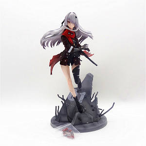 ฟิกเกอร์แอคชั่น ลูเซีย คิมเบอร์ แอ็บซิส ขนาด 1/7 จากเกม Honkai Impact พร้อมท่าทางการต่อสู้แบบไดนามิก ผมสีแดง ดวงตาสีแดง ฐานรูปอาคารที่ถูกทำลาย - Product Image 1