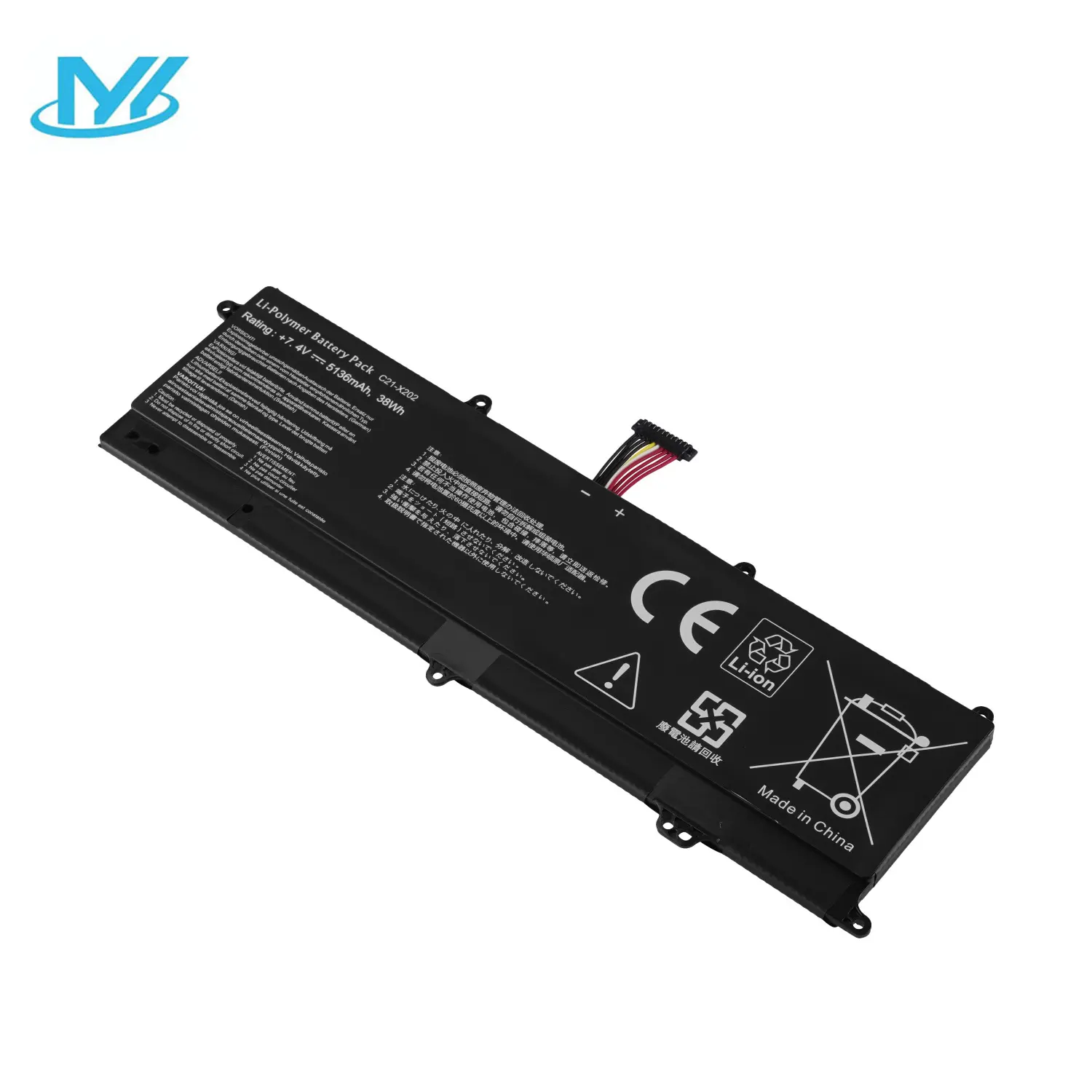 C21-x202 Thay Thế Pin Máy Tính Xách Tay Đối Với Asus Vivobook Q200 Q200e S200 X202 X202e S200e Máy Tính Xách Tay 5136Mah Được Xây Dựng-Trong Pin