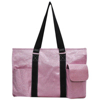 Sac fourre-tout en polyester Oxford personnalisé de style tendance pour femmes, grand sac de plage et de shopping avec petites poches