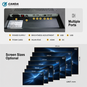 Pantalla LCD Publicitaria Ultrafina Colgante de 43-65 Pulgadas para Escaparates, con Android 11 y Cloud Cd231f3z - Product Image 2