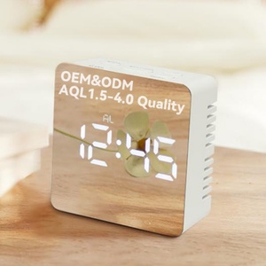 Đầu giường phòng New Home kỹ thuật số Cổ Điển Trung Quốc Nhà Gương mặt lịch bảng thông minh mini xách tay dễ thương bàn lớn LED đồng hồ báo thức - Product Image 1