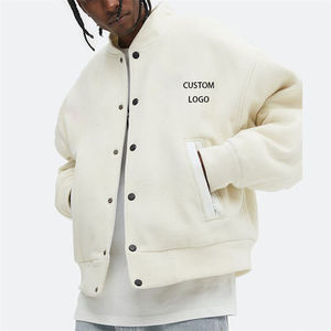 Oem biểu tượng tùy chỉnh bóng chày lỏng lẻo giản dị <span class=keywords><strong>Varsity</strong></span> Áo khoác cộng với kích thước của nam giới thêu Chenille các bản vá lỗi Áo khoác - Product Image 1