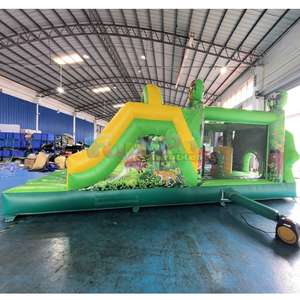 Parcours d'obstacles gonflable extérieur pour enfants, parcours d'obstacles gonflable jungle hantée pour adultes, pour l'extérieur - Product Image 2