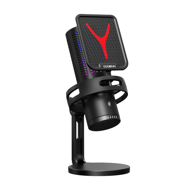 Wired Gaming Dynamic Microphone Professional Recording Computer Mic USB RGB Lighting Touch Control Mute Button Studio Podasting