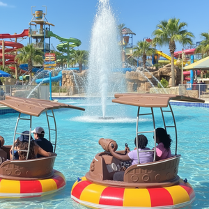 Parques Aquáticos e Lagos QIQU Houston com Luzes LED e Som Exclusivos para Adultos, Barcos Aquáticos Motorizados Temáticos de Pirata à Venda - Product Image 1