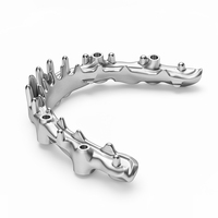 Prothèse complète en titane médical TC4 pour implants dentaires, pont Malo, usinage CNC, restauration complète, Ecolab pour laboratoire dentaire