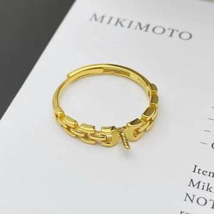 อุปกรณ์เสริม 10554DIY สำหรับผู้หญิง แหวนเงินแท้ S925 ตัวเรือนเปล่า สำหรับฝังมุกทรงกลมขนาด 11-13 มม. พร้อมเทคโนโลยีกรงเล็บ ปิดบังเครื่องประดับ - Product Image 3