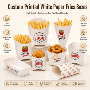 Caja para Papas Fritas Personalizada, con Frente Alto, <span class=keywords><strong>de</strong></span> Cartón Compostable, para Entrega <span class=keywords><strong>de</strong></span> Alimentos, con Logotipo Personalizado, Venta al por Mayor para <span class=keywords><strong>Pedidos</strong></span> <span class=keywords><strong>de</strong></span> Entrega y <span class=keywords><strong>Comida</strong></span> para Llevar - Product Image 5