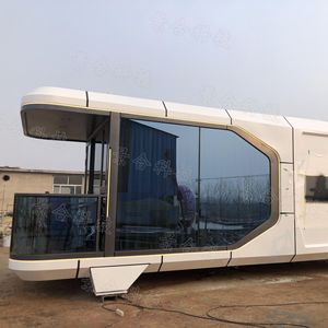 Cabaña Móvil Inteligente Tipo Cápsula, Carpa de Camping Portátil de Plástico Rectangular, Diseño Moderno, Uso en Exteriores para Todas las Estaciones - Product Image 2