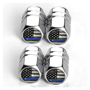 Juego al por mayor de 4 válvulas de aluminio para neumáticos de coche negro plateado y rojo con junta de sellado modelo universal piezas de automóvil - Product Image 4