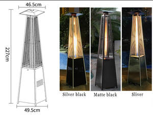 Upion – <span class=keywords><strong>chauffage</strong></span> au gaz <span class=keywords><strong>extérieur</strong></span> avec roues, <span class=keywords><strong>Propane</strong></span>, pyramide de grande puissance, sécurité, Patio - Product Image 5