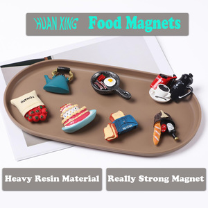 Autocollants amusants et mignons pour réfrigérateur, aimants décoratifs en résine résistante pour cuisine - Product Image 2