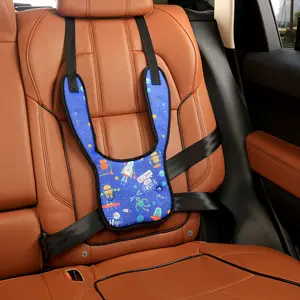 Capa de cinto de segurança para bebês de várias idades, clipe de fixação de segurança de 5 pontos, almofada protetora de cinto de segurança para carro