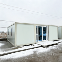 Bâtiment conteneur en structure d'acier haute résistance avec murs en panneaux sandwich de 20 et 40 pieds pour entrepôt et stockage, design moderne