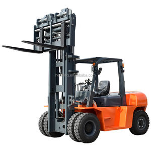 Montacargas Diésel Chino de 3 Toneladas, 4x4, Mástil de Dos Etapas, Neumáticos Sólidos, Pequeño, Portátil, Multifuncional, Operación de Pie, Nuevo CP-50 para Interiores - Product Image 1