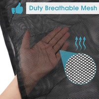Grands sacs à linge en filet réutilisables pliables pour les voyages, l'hôtel, la maison, la machine à laver, avec cordon de serrage