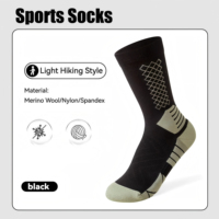 Chaussettes de sport pour hommes de haute qualité, respirantes, style randonnée, design personnalisé, tricotées et rembourrées