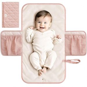 Échantillon gratuit, tapis à langer portable léger et lavable, imperméable, pliable, tapis à langer pour bébé, tapis à langer de voyage - Product Image 2