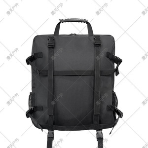 Bolsa de Almacenamiento para Respaldo de Asiento de Yate, Gran Capacidad, Rectangular, Negra, para Viajes y Camping - Product Image 4