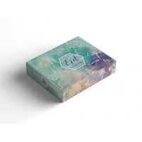 Boîte personnalisée haut de gamme en carton ondulé écologique pour cartes de football, avec fermeture magnétique