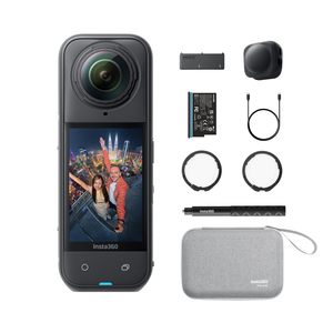 Paquete Esencial Insta360, Micrófonos Portátiles para Cámara Resistentes al Agua y a la Humedad, con Materiales de PVC/Nailon/Goma - Product Image 1