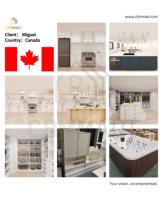 CBMMart Placard en forme de U fini mélamine Mobilier de chambre moderne Armoire en contreplaqué avec verre et lumières LED