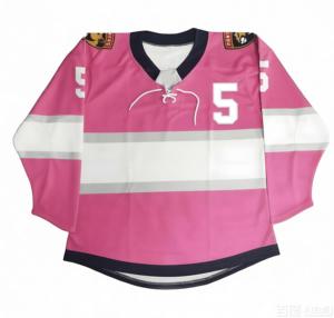 Maillot de hockey sur glace 100 % polyester de haute qualité 2026, ensemble maillot et pantalon de hockey personnalisés par sublimation, maillot de hockey d'équipe personnalisé - Product Image 1
