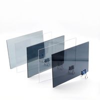 Starshine Durable 1.0mm 1.2mm 1.5mm 30m Longueur UV Enduit Fumée Gris Couleur Plastique PC Feuille pour Polycarbonate Carport Panneau