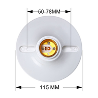 Douille de lampe LED E27 de haute qualité, vente en gros, type à vis, douille de lampe en plastique, bases et supports de lampes