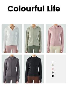 Logo personnalisé Nouveaux manteaux athlétiques à capuche avec fermeture éclair pour femmes, vêtements de sport chauds, veste de course avec fermeture éclair complète et sweat à capuche - Product Image 6