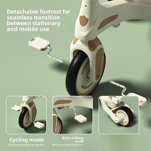 Tricycle convertible 4 en 1 pour enfants de 1 à 3 ans, trottinette légère à pédales réglables, directement de l'usine - Product Image 5