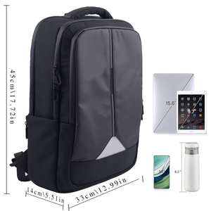 <span class=keywords><strong>Sac</strong></span> à dos <span class=keywords><strong>pour</strong></span> <span class=keywords><strong>ordinateur</strong></span> portable imperméable personnalisé avec logo, 15,6 17 pouces, <span class=keywords><strong>pour</strong></span> hommes et femmes, antivol, avec port de charge USB, <span class=keywords><strong>pour</strong></span> l'école - Product Image 1