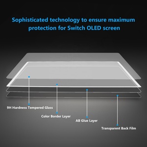 Protector de Pantalla de Vidrio Templado Transparente Super Resistente para Consola Nintendo Switch OLED, Película Protectora para Tablet - Product Image 2