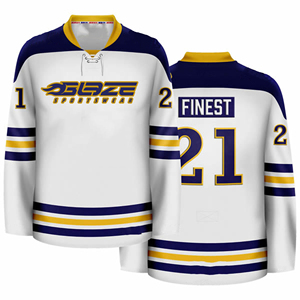 Оптовая продажа, сшитые спортивные футболки для хоккея с шайбой, на заказ, винтажные хоккейные майки - Product Image 4