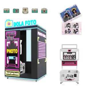 Customization Selfie Mirror Booth Magazine Passport Id Self Service Printer Photo Booth Machine Motion Camera Booth