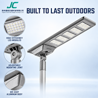 Lampadaire solaire intégré 120W 150W en aluminium moulé sous pression avec LED pour autoroutes, parcs et routes industrielles