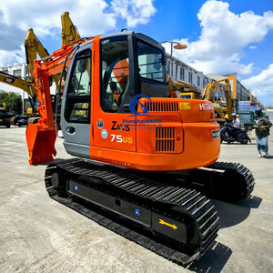 Mini scavatore usato <span class=keywords><strong>Hitachi</strong></span> Zaxis75US originale Zx75 escavatore originale a mano con lama <span class=keywords><strong>Hitachi</strong></span> Zx75 scavatrice buone condizioni - Product Image 1