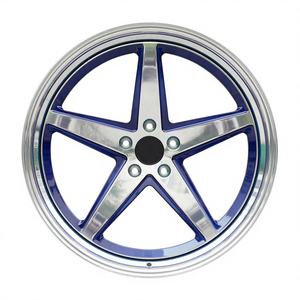 Ruedas Forjadas <span class=keywords><strong>de</strong></span> Dos Piezas 5x120 R20 R22 con Tapa Central Azul Zafiro, Mejora Personalizada para Cadillac CTS Coupé, Piezas Automotrices - Product Image 4