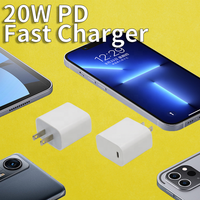 Chargeur rapide USB Type-C HYT-PD20WC 20W PD/QC3.0 5V3A avec protection OTP pour téléphones mobiles et montres connectées